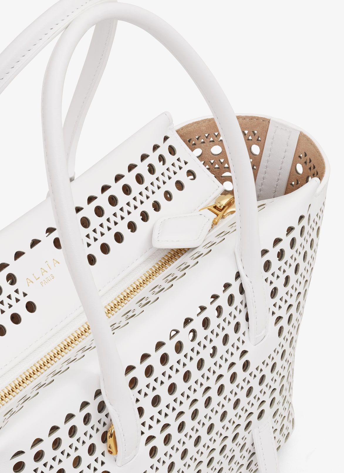 NEO MINA 20 BAG IN VIENNE CALFSKIN ALAÏA WHITE NEO MINA 20 BAG IN VIENNE CALFSKIN